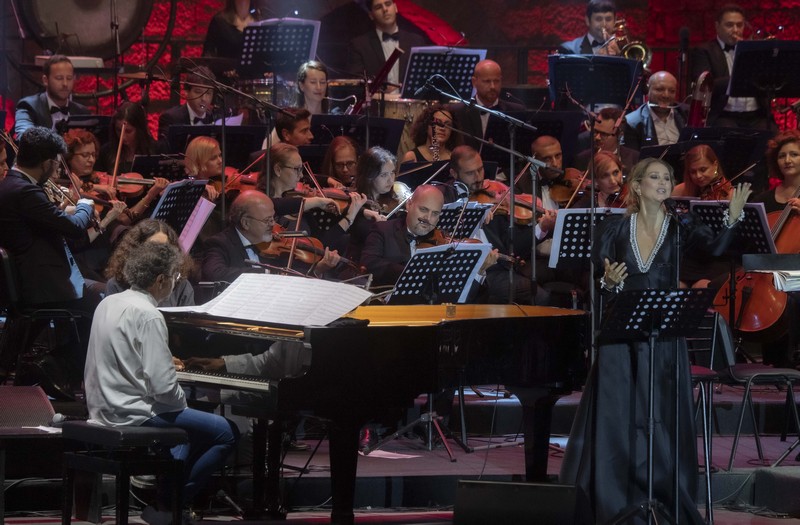 Gabriel Yared and Yasmina Joumblatt at Beiteddine Festival